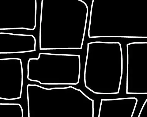 Keystone concrete resurfacing stencil pattern